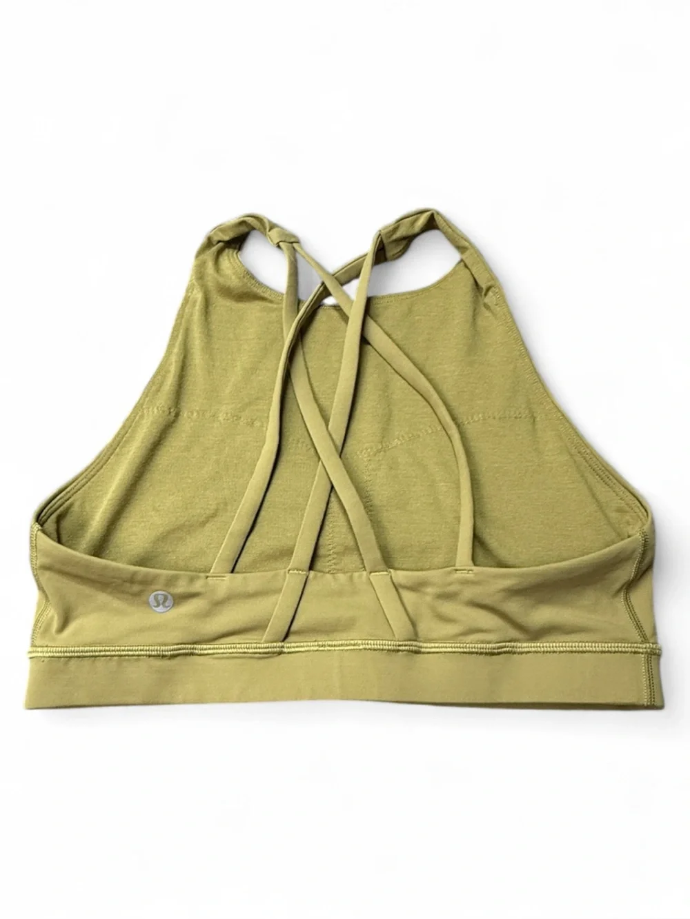 lululemon Athletic High-Neck Bra in Olive